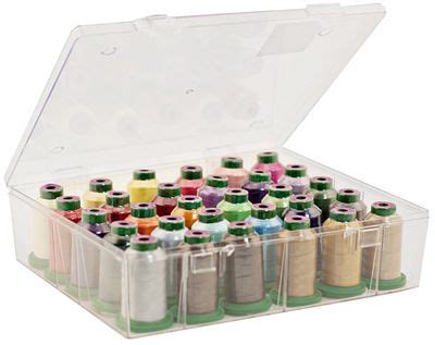 30 spool thread storage box distributed by brewer|isacord embroidery thread storage boxes.